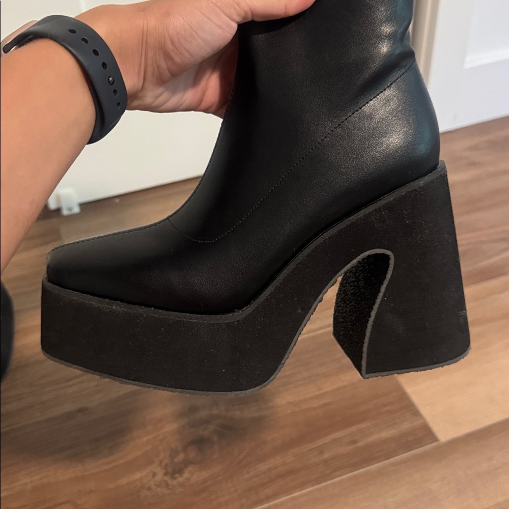 Black Platform Boots - image 3